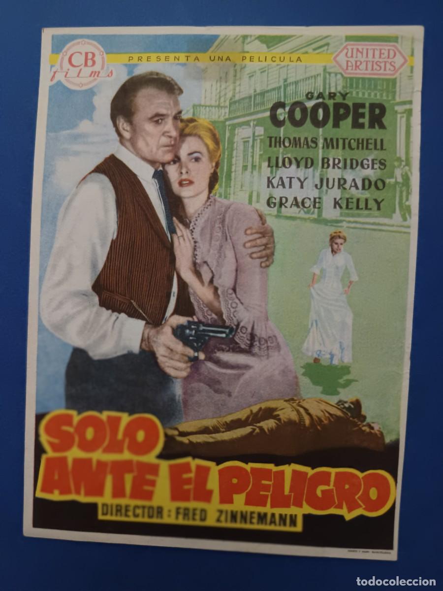 Cine: PROGRAMA DE CINE SOLO ANTE EL PELIGRO GARY COOPER GRACE KELLY