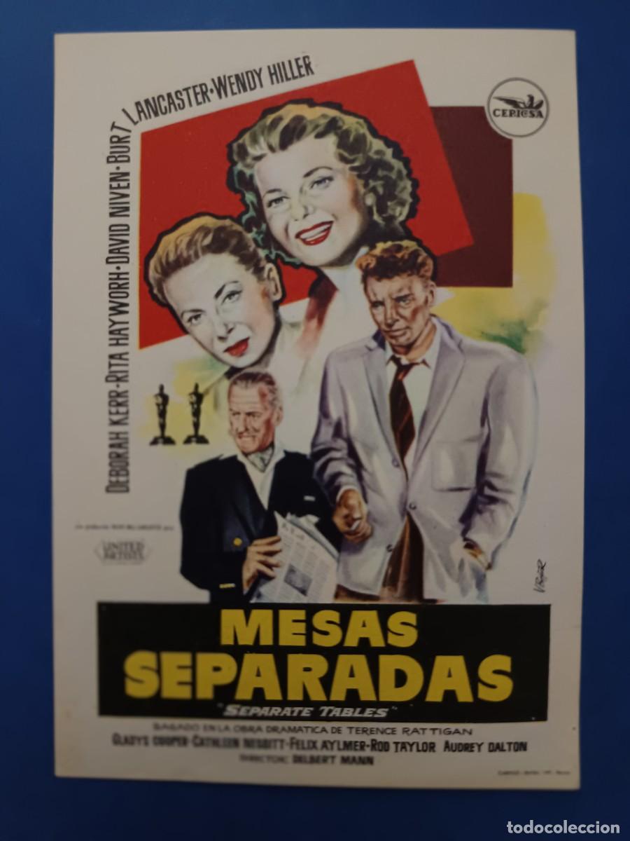 Cine: PROGRAMA DE CINE MESAS SEPARADAS DEBORAH KERR