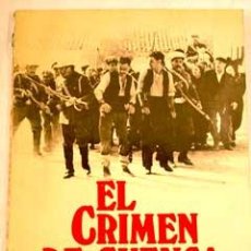 Cinema: EL CRIMEN DE CUENCA, DE SALVADOR MALDONADO. EL LIBRO DE LA PELÍCULA DE PILAR MIRÓ. GUARDIA CIVIL.. Lote 32930280