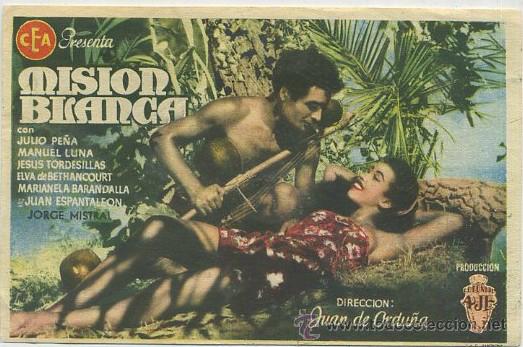 Cine: PROGRAMA DE CINE: MISION BLANCA PC-1910 - Foto 1