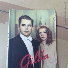 Cine: GILDA ( 1950 RITA HAYWORTH EN CASTELLANO) VER FOTOS INCREIBLES, MUY DIFÍCIL EN ESTE ESTADO. Lote 52597586