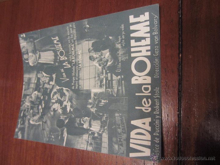 Cine: VIDA DE LA BOHEME PROGRAMA DOBLE - Foto 2