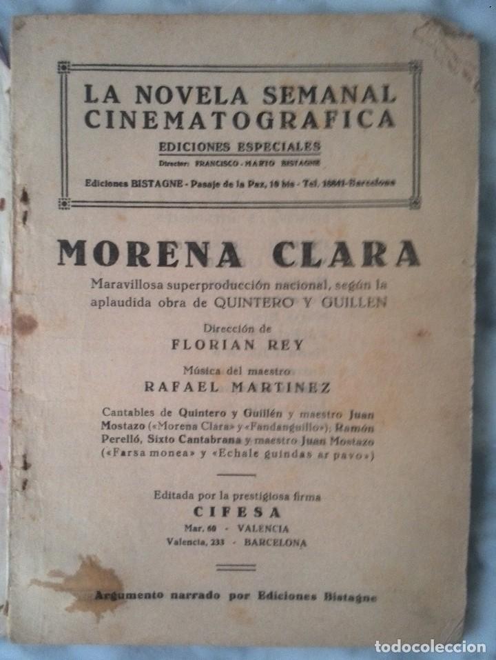 Cine: Morena Clara, Cine-novela, por Imperio Argentina, 1936 - Foto 2 - 99110975