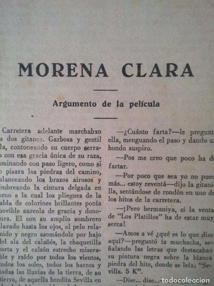 Cine: Morena Clara, Cine-novela, por Imperio Argentina, 1936 - Foto 4 - 99110975