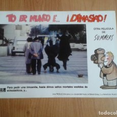 Cine: FOTO FILM ORIGINAL -- TO ER MUNDO E...¡ DEMASIAO ! -- SUMMERS -- PARAGUAS FILMS, 1985