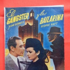 Cine: EL GANGSTER Y LA BAILARINA, NOVELA EDICIONES RIALTO, JOAN BENNETT, Nº 60, 1944