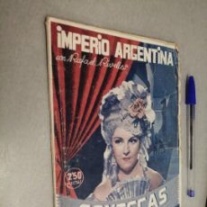 Cinéma: GOYESCAS / IMPERIO ARGENTINA / BIBLIOTECA CINE - EDICIONES RIALTO 1942. Lote 229174895