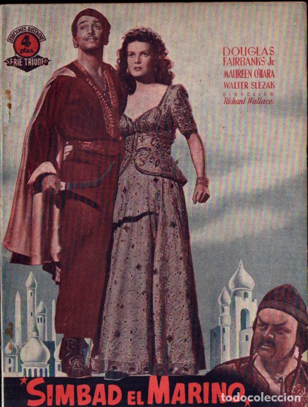 Cin&eacute;ma: SIMBAD EL MARINO - DOUGLAS FAIRBANKS, MAUREEN O'HARA (BISTAGNE) COMO NUEVA