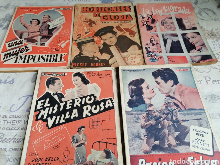 Lote 5 Cine Novelas Varios Títulos Comprar Foto Films Y Cine Novelas De Cine Antiguo En