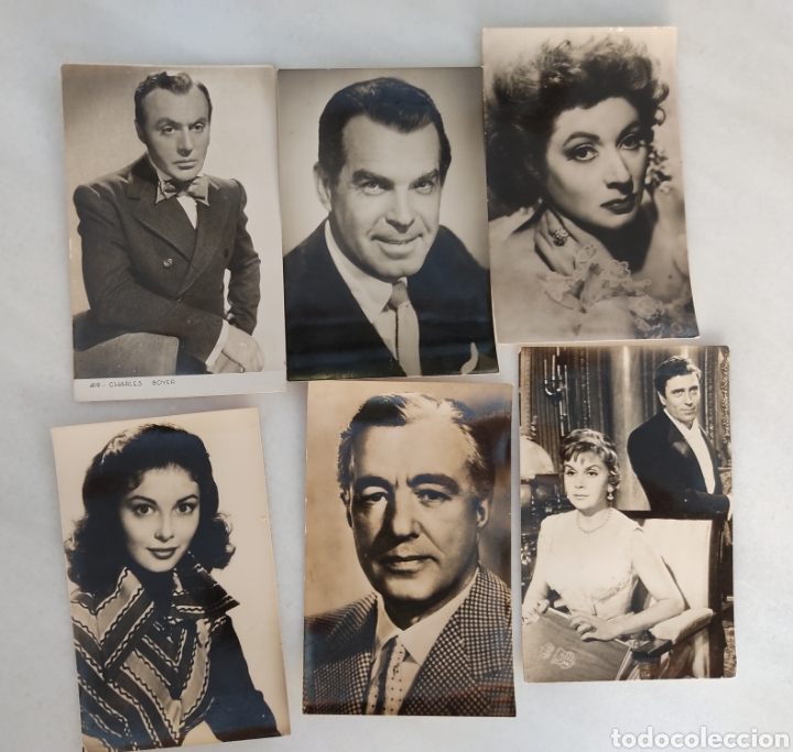 Cin&eacute;ma: Postales cine actores actrices lote 6 unidades