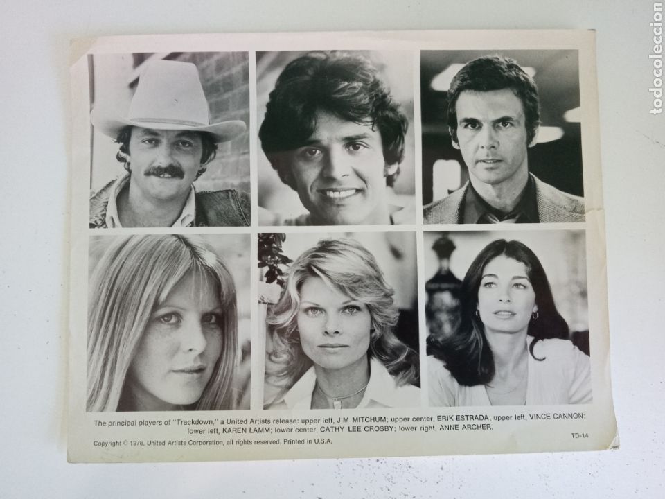 Cin&eacute;ma: Foto Erik Estrada, Jim Mitchum, Anne Archer, Karen Lamm, C.L. Crosby y V. Cannon