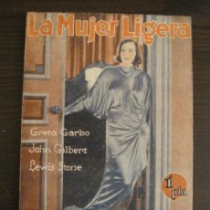 Cine: LA MUJER LIGERA - GRETA GARBO- JOHN GILBERT -LEWIS STONE -FOTO FILM -EDICIONES BISTAGNE BISTAGNE -20