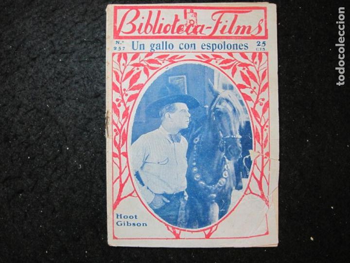 Cine: HOOT GIBSON-UN GALLO CON ESPOLONES-BIBLIOTECA FILMS-CON FOTOGRAFIAS-VER FOTOS-(K-6792)