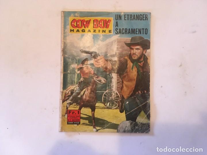 Cine: Cow Boy magazine n&ordm; 11 foto-films, pelicula un Etranger a Sacramento - Mickey Hargitay 1966 Ponzoni