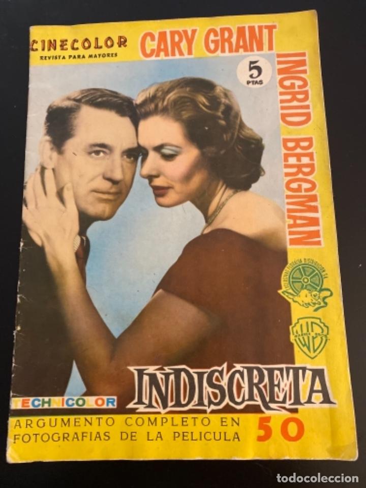 Cin&eacute;ma: Novela cine cinecolor Indiscreta Cary Grant Ingrid Bergman