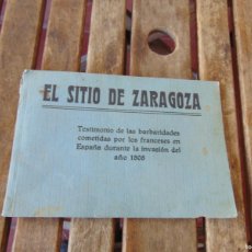 Cine: EL SITIO DE ZARAGOZA TESTIMONIO BARBARIDADES COMETIDAS FRANCESES INVASIÓN 1808 19 LAMINAS. Lote 383991744