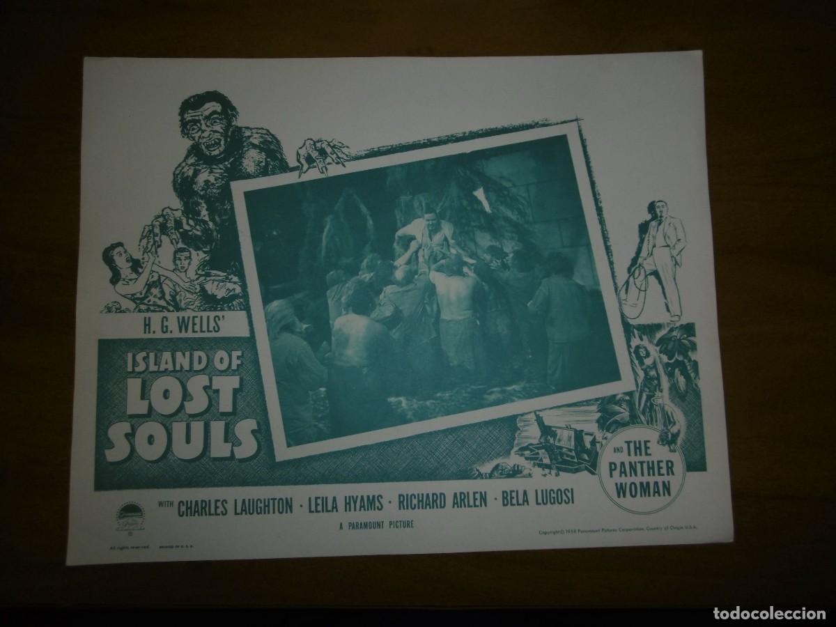 Cin&eacute;ma: 5 LOBBY CARD ORIGINAL U.S.A - ISLAND OF LOST SOULS