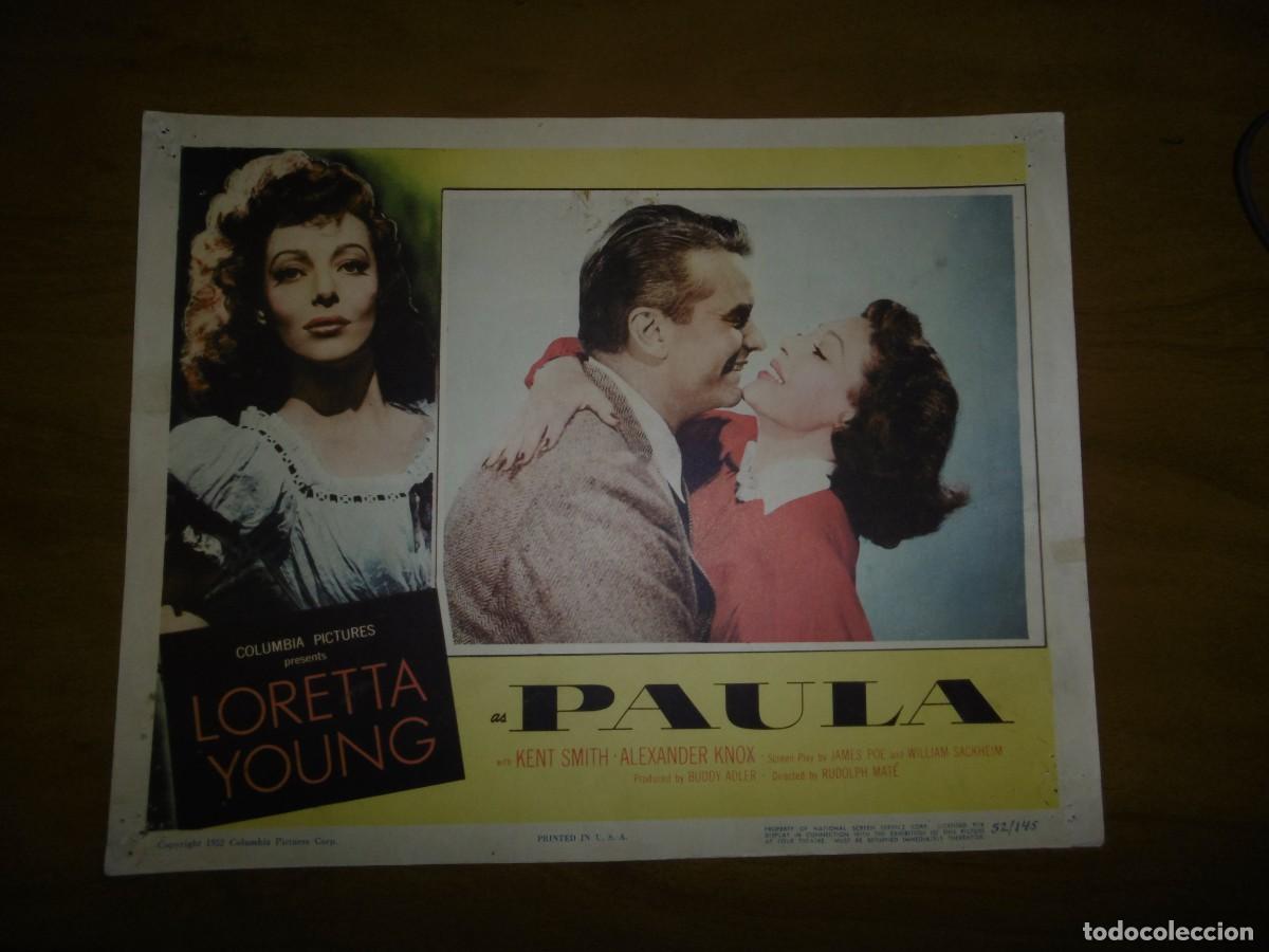 Cin&eacute;ma: 8 LOBBY CARD ORIGINAL U.S.A - PAULA