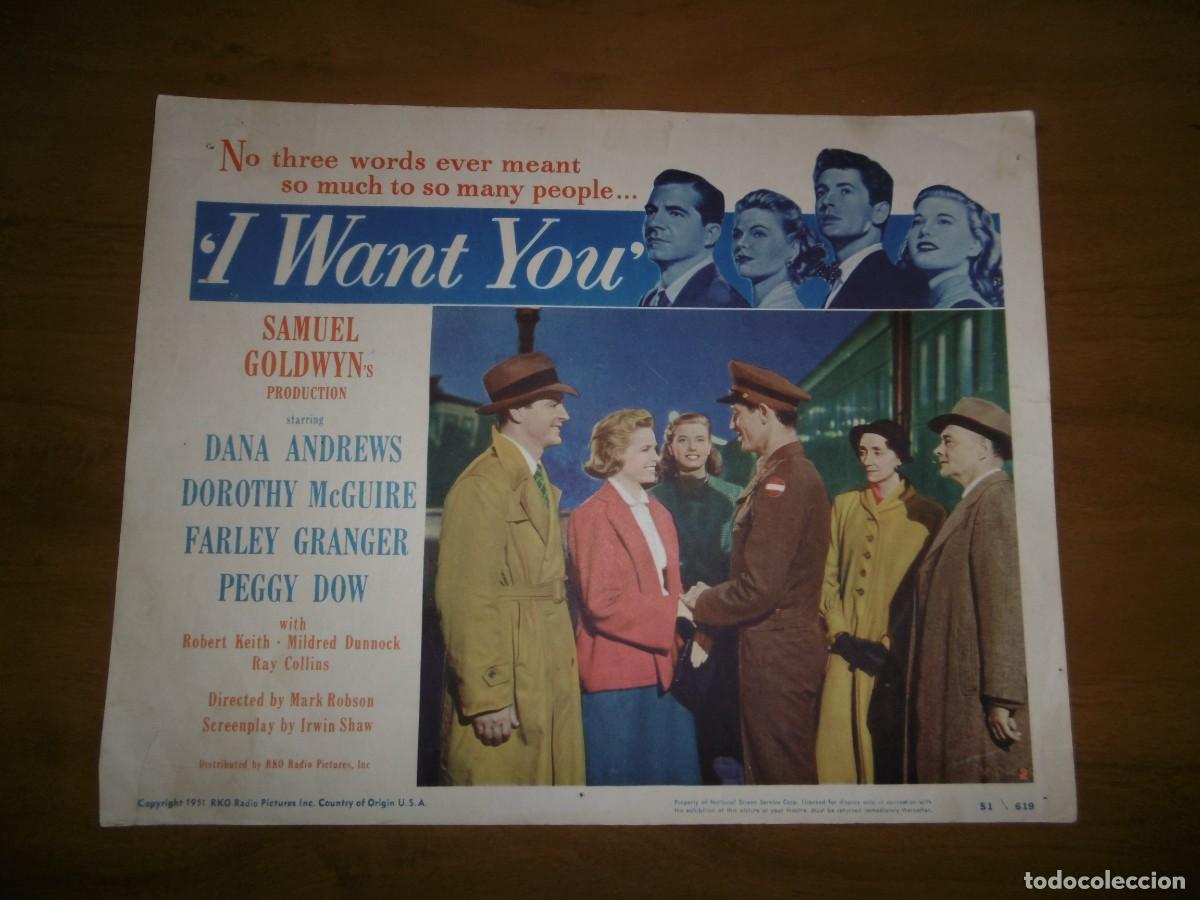 Cin&eacute;ma: 8 LOBBY CARD ORIGINAL U.S.A - I WANT YOU