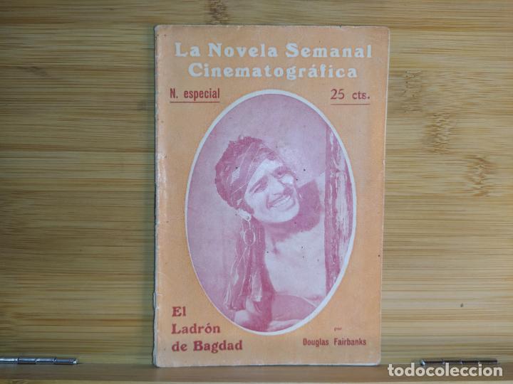 Cin&eacute;ma: DOUGLAS FAIRBANKS-EL LADRON DE BAGDAD-LA NOVELA SEMANAL CINEMATOGRAFICA-VER FOTOS-(K-10.399)