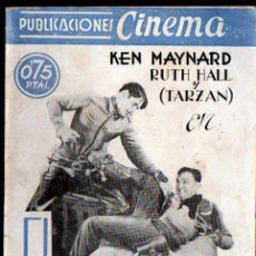 Cine: PUBLICACIONES CINEMA : KEN MAYNARD : EL POTRO INDOMABLE (C. 1940)