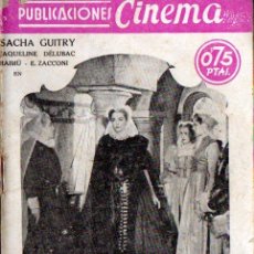 Cine: PUBLICACIONES CINEMA : SACHA GUITRY : LAS PERLAS DE LA CORONA (C. 1940)