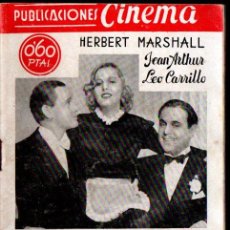 Cine: PUBLICACIONES CINEMA : HERBERT MARSHALL : BUSQUENME UNA NOVIA (C. 1940)