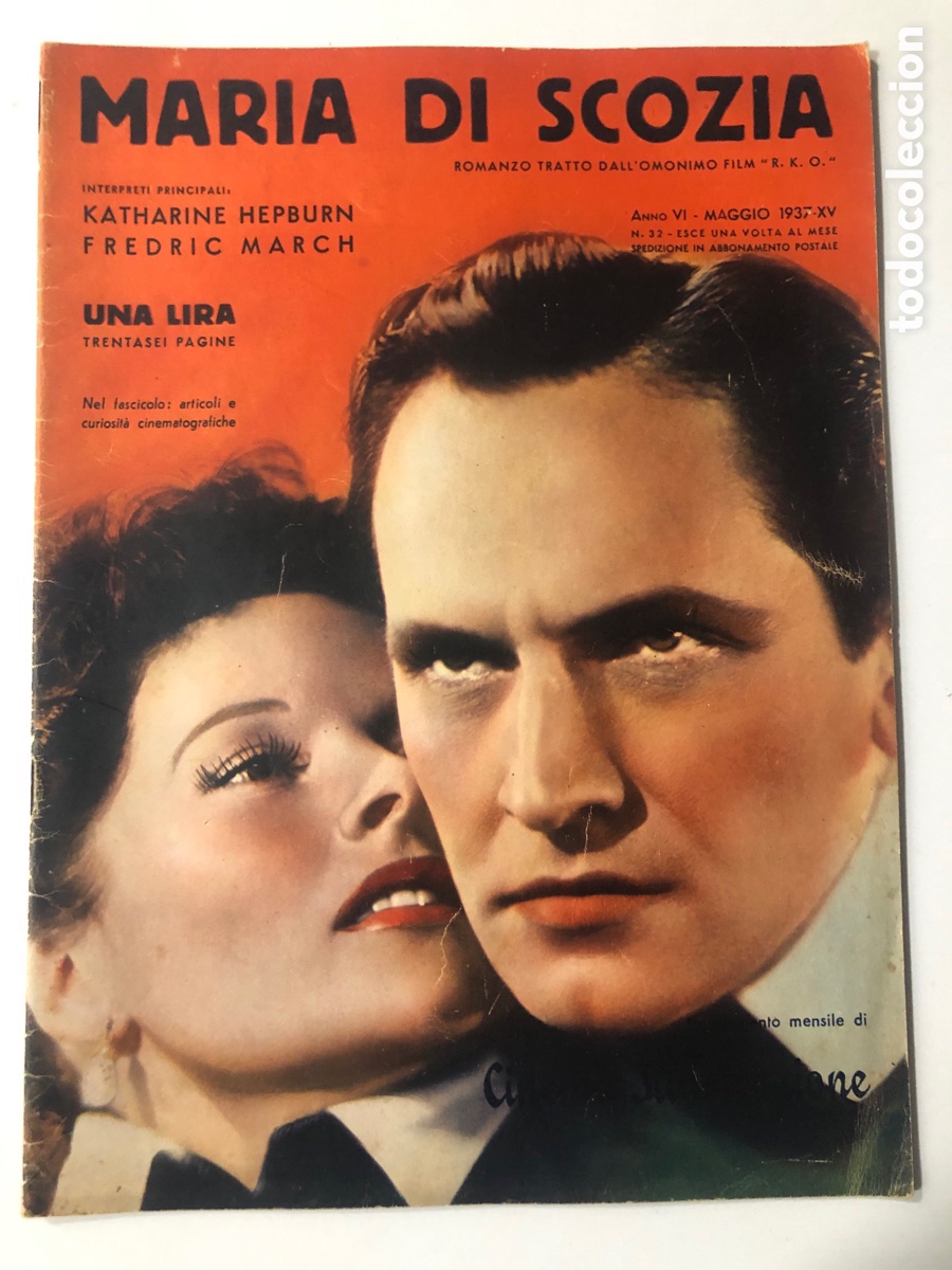Cin&eacute;ma: Cine novela 1937 mar&iacute;a estuardo katharine hepburn fredric March