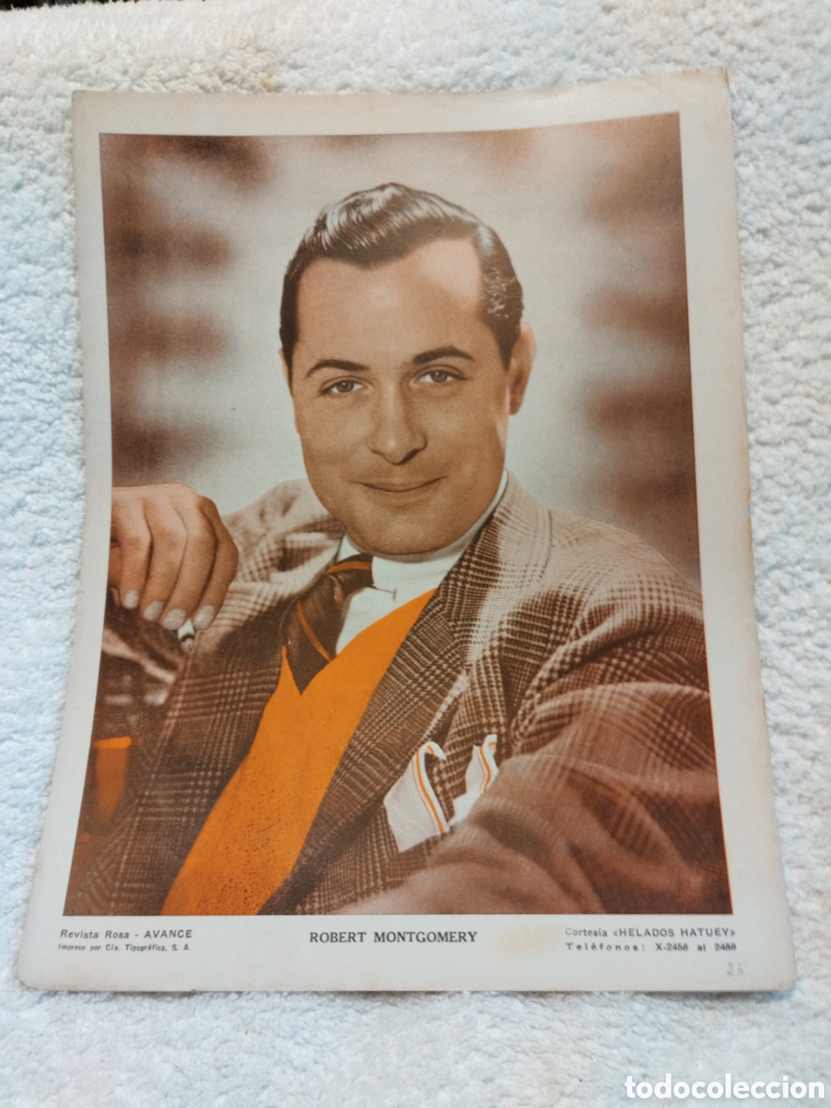 Cin&eacute;ma: ROBERT MONTGOMERY 20X28 ctms.