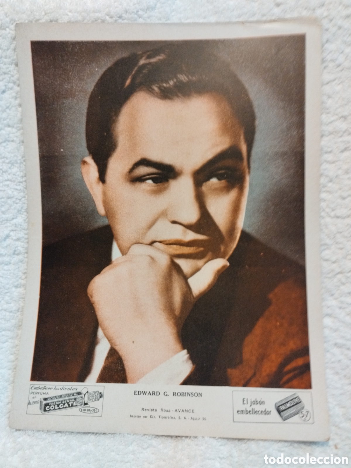 Cin&eacute;ma: EDWARD G. ROBINSON 20X 27 Ctms.