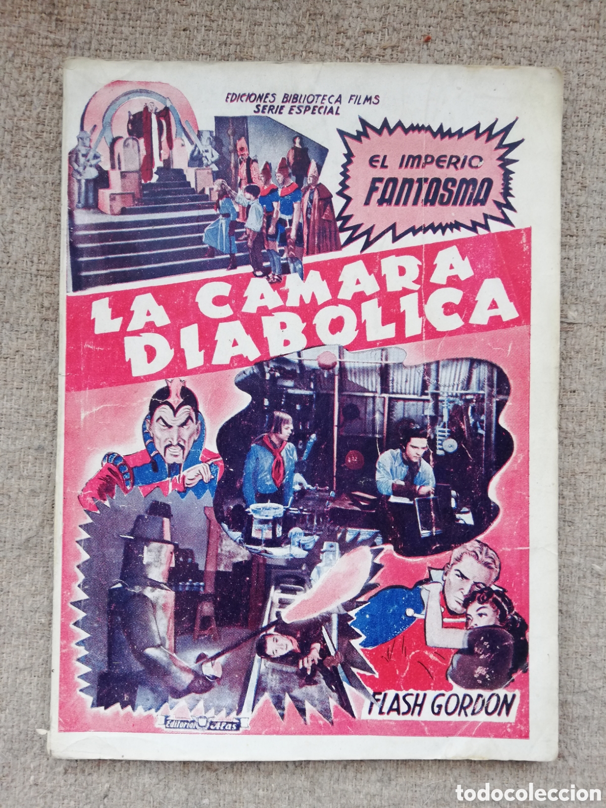 Cin&eacute;ma: Ediciones biblioteca films. El imperio fantasma 1&ordf; parte La c&aacute;mara diab&oacute;lica. Flash Gordon a&ntilde;os 40