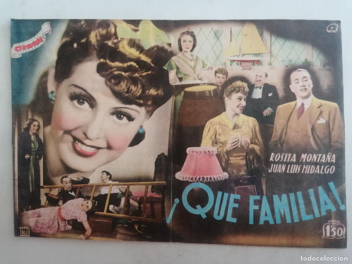 Cin&eacute;ma: CINEVIDA-QUE FAMILIA CON ROSITA MONTA&Ntilde;A, EDITA HISPANO AMERICANA DE EDICIONES