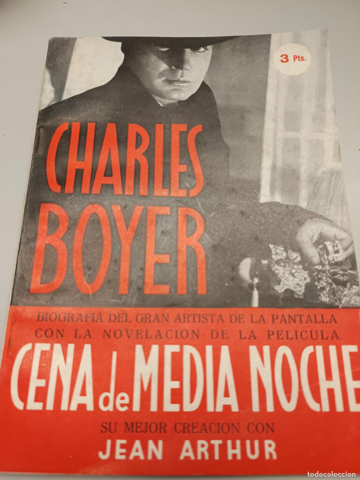 Cin&eacute;ma: CENA DE MEDIA NOCHE, CHARLES BOYER, JEAN ARTHUR, BIOGRAFIA, EDICIONES FRISO. DISTRIBUIDA FILMOFONO