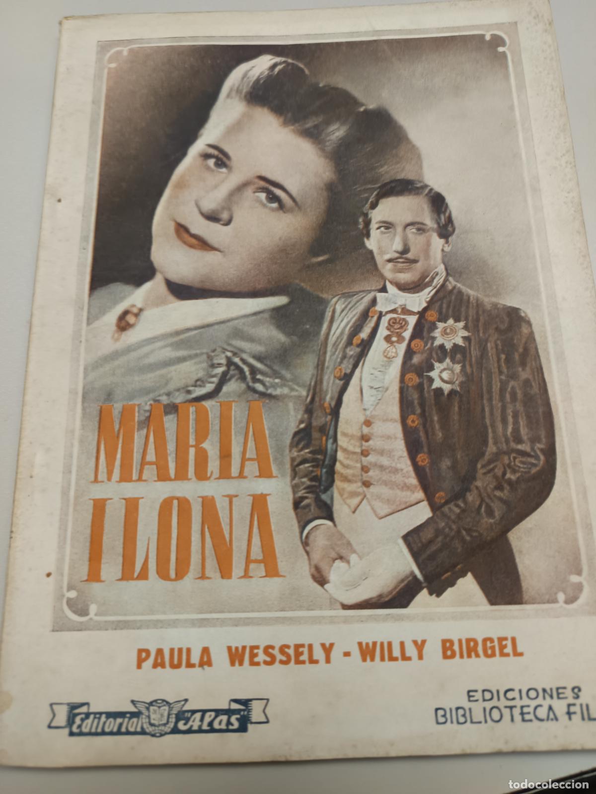 Cin&eacute;ma: MARIA ILONA, PAULA WESSELY, WILLY BIRGEL, EDITORIAL ALAS, BIBLIOTECA FILMS N&ordm; 290