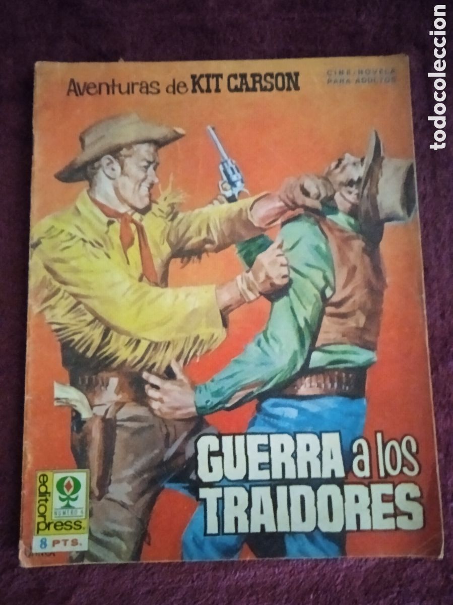 Cin&eacute;ma: AVENTURAS DE KIT CARSON N&ordm;4 GUERRA A LOS TRAIDORES -ED.EDITORPRESS, CINE -FOTONOVELA