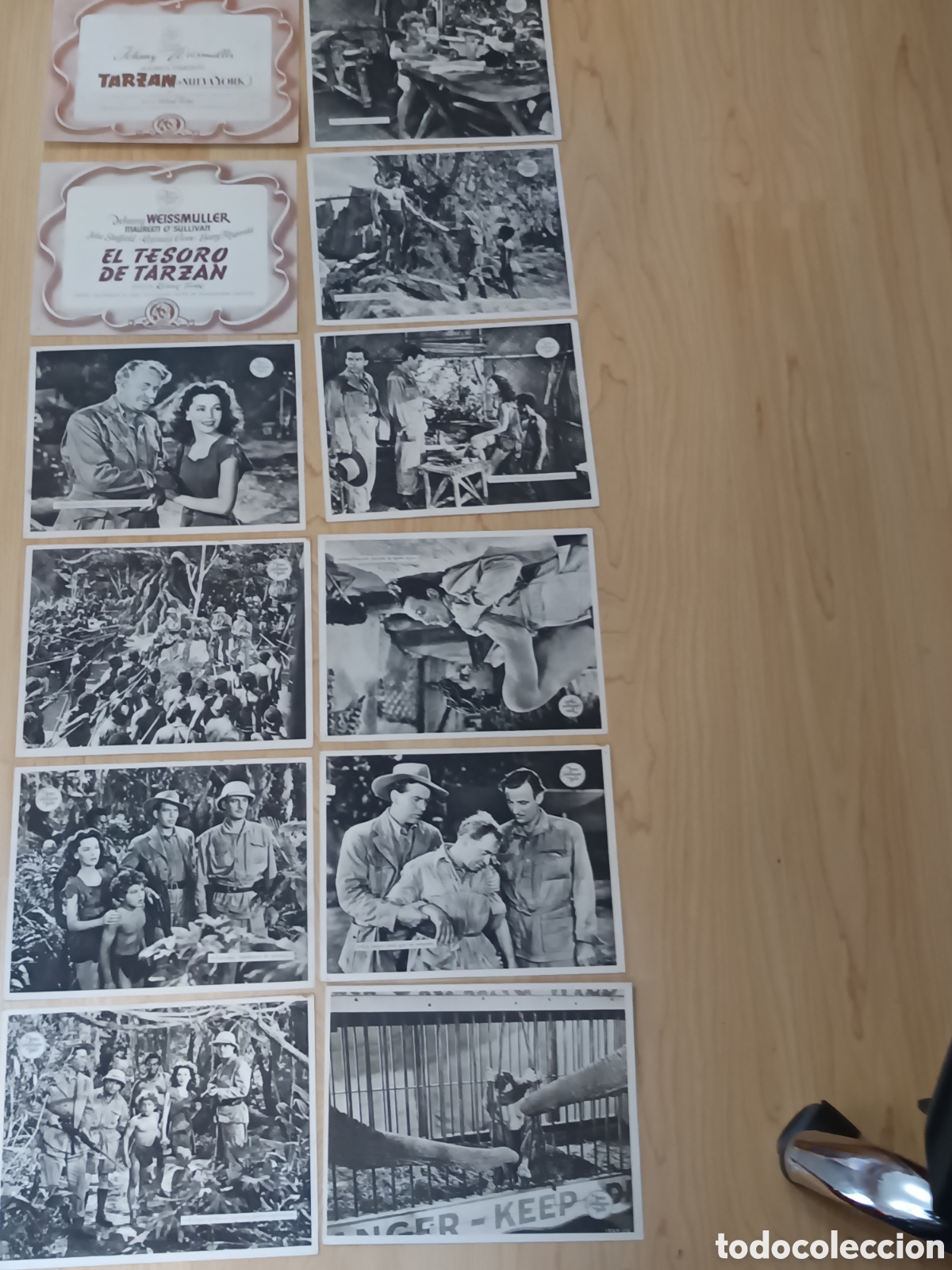 Cinema: Colecci&oacute;n de 10 foto laminas TARZAN ,Metro Goldwyn Mayer