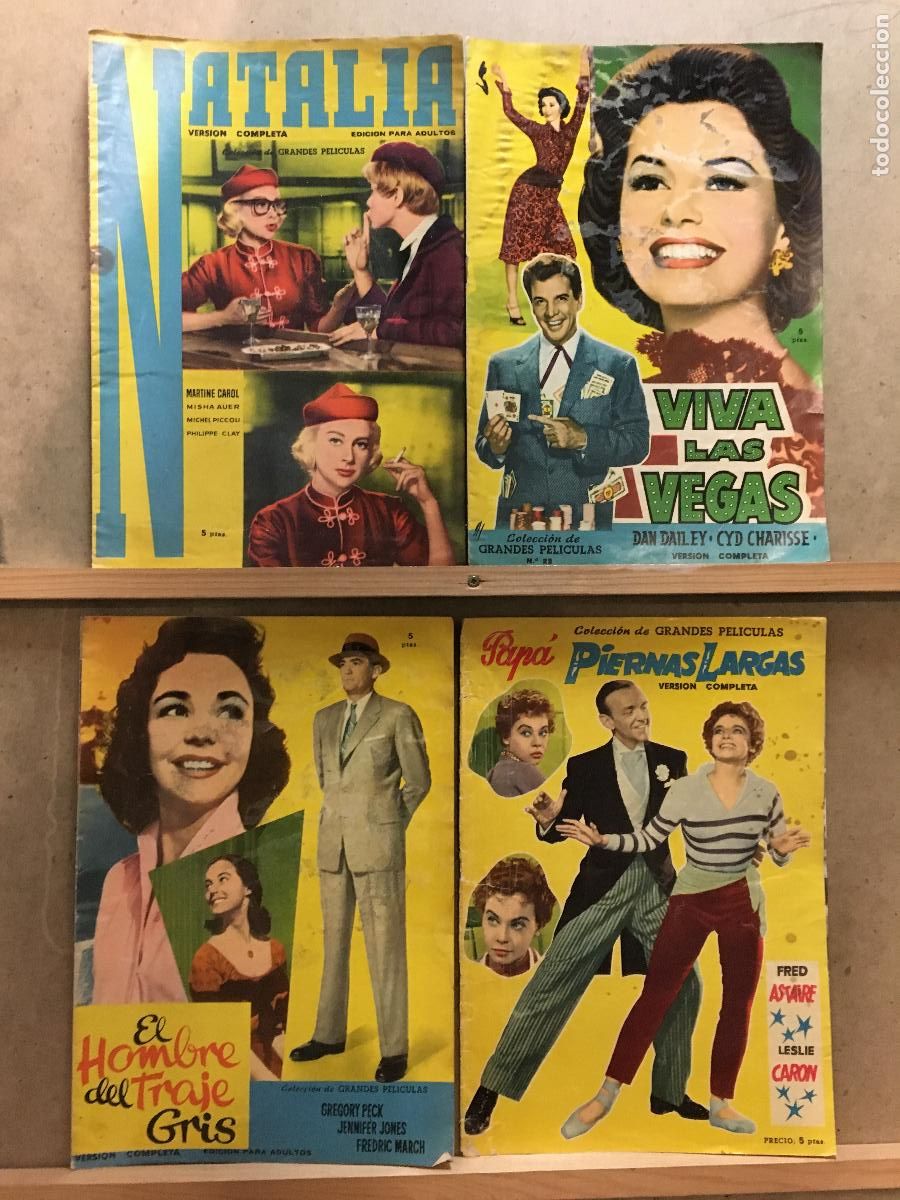 Cinema: AER69 COLECCION GRANDES PELICULAS LOTE 4 FOTONOVELAS ESPA&Ntilde;OLAS