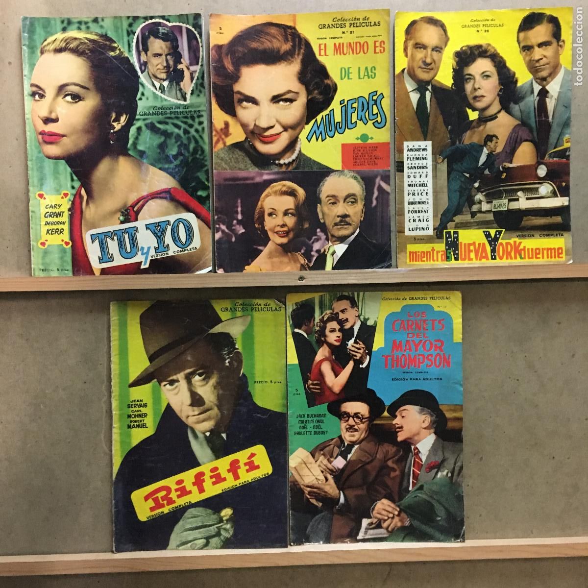 Cinema: AER70 COLECCION GRANDES PELICULAS LOTE 5 FOTONOVELAS ESPA&Ntilde;OLAS