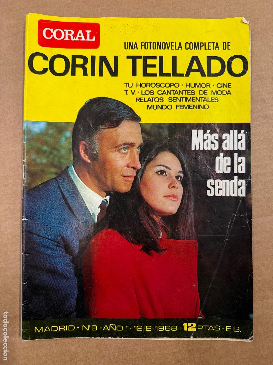 Cinema: CORIN TELLADO. Curiosa FOTONOVELA a&ntilde;o 1968 num 9