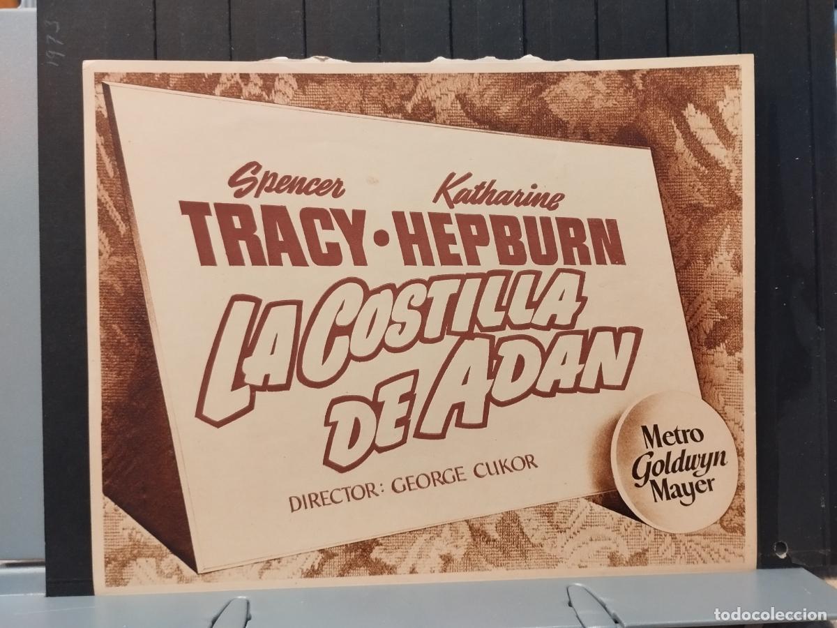 Cinema: FOTO-FILM. TAMA&Ntilde;O 19 X 24 CM. LA COSTILLA DE ADAN. SPENCER TRACY Y KATHERINE HEPBURN