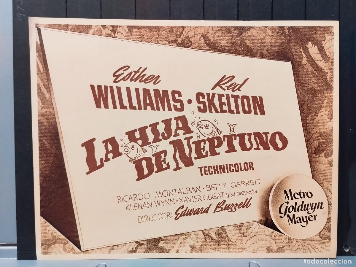 Cinema: FOTO-FILM. TAMA&Ntilde;O 19 X 24 CM. LA HIJA DE NEPTUNO. ESTHER WILLIAMS Y RED SKELTON