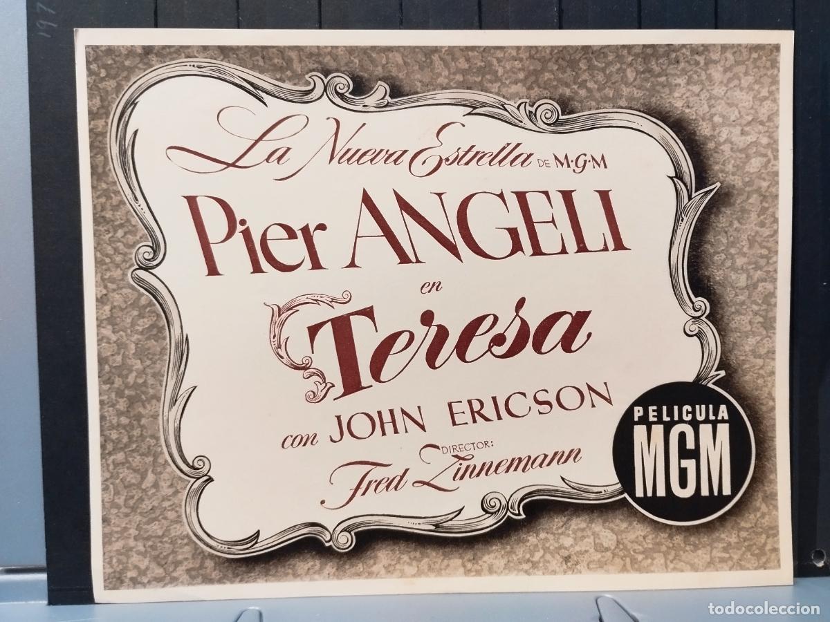 Cinema: FOTO-FILM. TAMA&Ntilde;O 19 X 24 CM. TERESA. PIER ANGELI