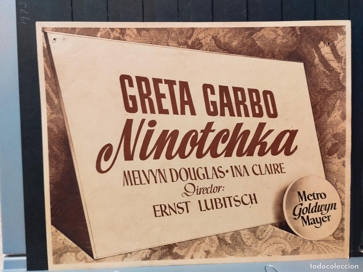 Cin&eacute;ma: FOTO-FILM. TAMA&Ntilde;O 19X24 CM. NINOTCHKA. GRETA GARBO