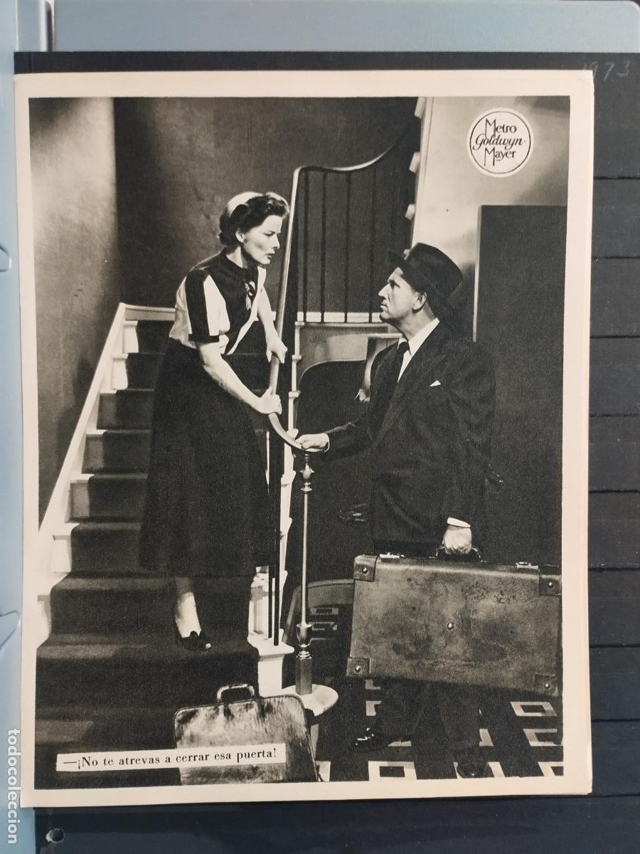 Cinema: FOTO-FILM. TAMA&Ntilde;O 19X24 CM. LA COSTILLA DE ADAN. KATHERINE HEPBURN. SPENCER TRACY