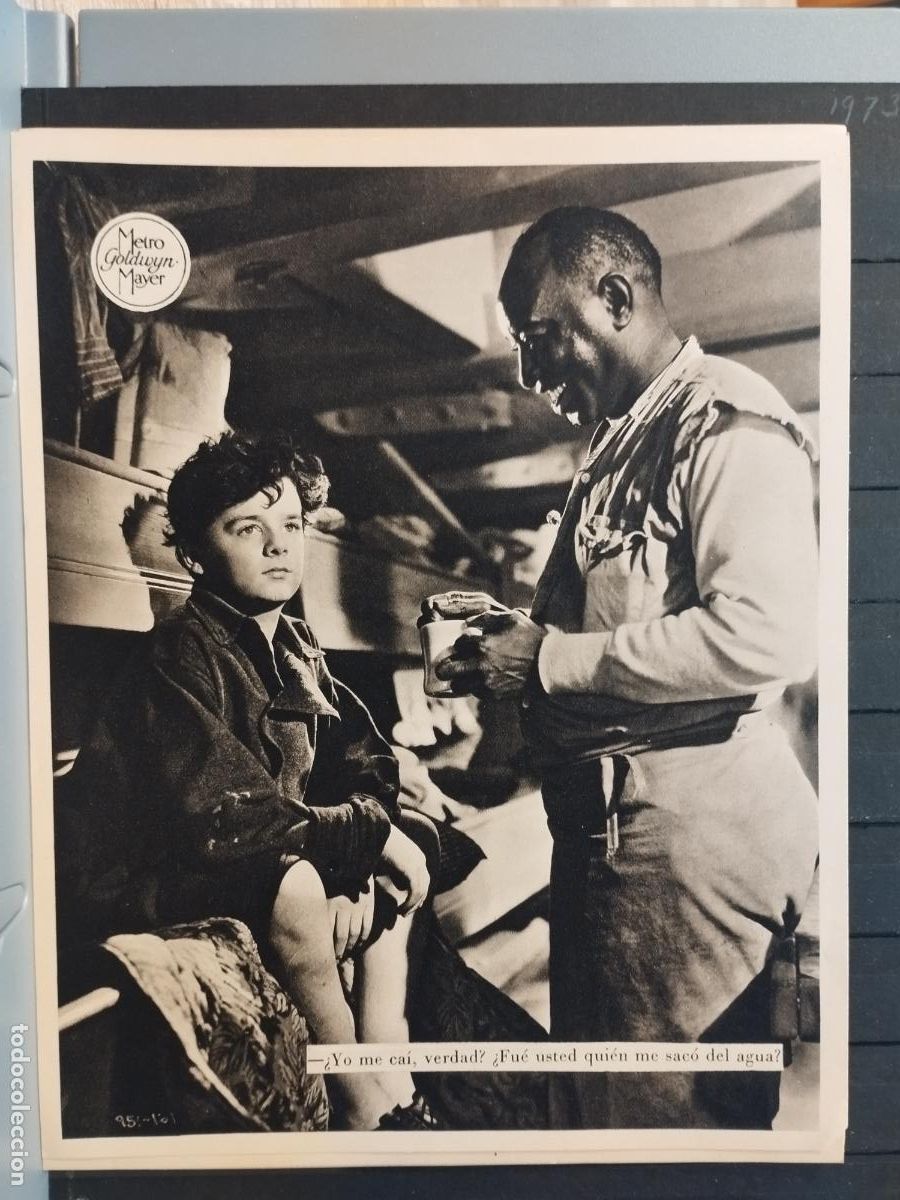 Cinema: FOTO-FILM. TAMA&Ntilde;O 19X24 CM. CAPITANES INTREPIDOS. FREDDIE BARTHOLOMEW