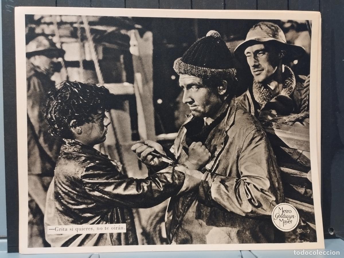 Cinema: FOTO-FILM. TAMA&Ntilde;O 19X24 CM. CAPITANES INTREPIDOS. SPENCER TRACY Y FREDDIE BARTHOLOMEW