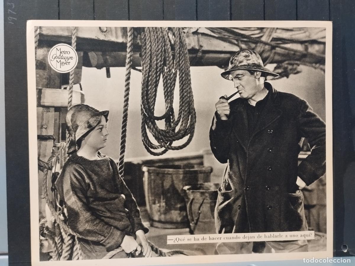 Cinema: FOTO-FILM. TAMA&Ntilde;O 19X24 CM. CAPITANES INTREPIDOS. FREDDIE BARTHOLOMEW Y LIONEL BARRYMORE