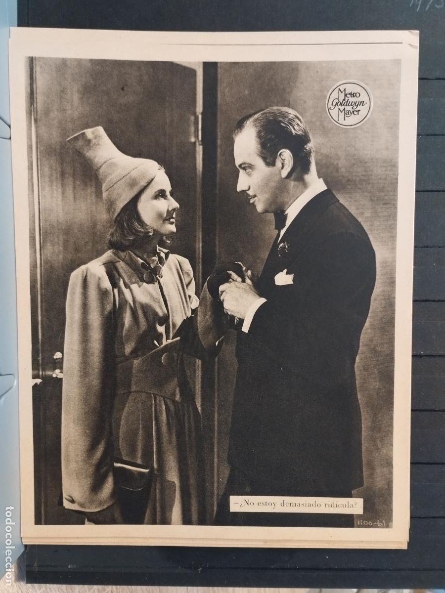 Cinema: FOTO-FILM. TAMA&Ntilde;O 19X24 CM. NINOTCHKA. GRETA GARBO Y MELVYN DOUGLAS
