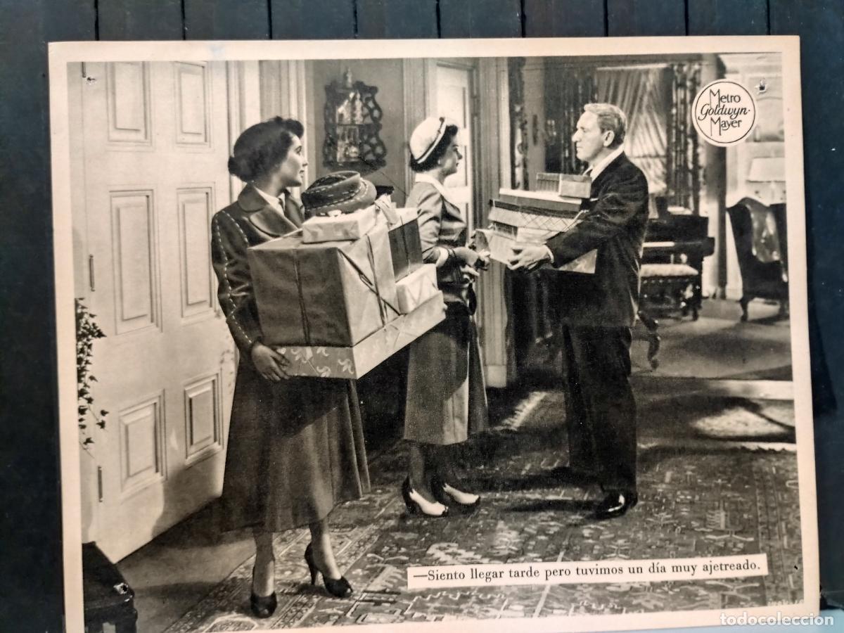 Cinema: FOTO-FILM. TAMA&Ntilde;O 19X24 CM. EL PADRE DE LA NOVIA. SPENCER TRACY. ELIZABETH TAYLOR.