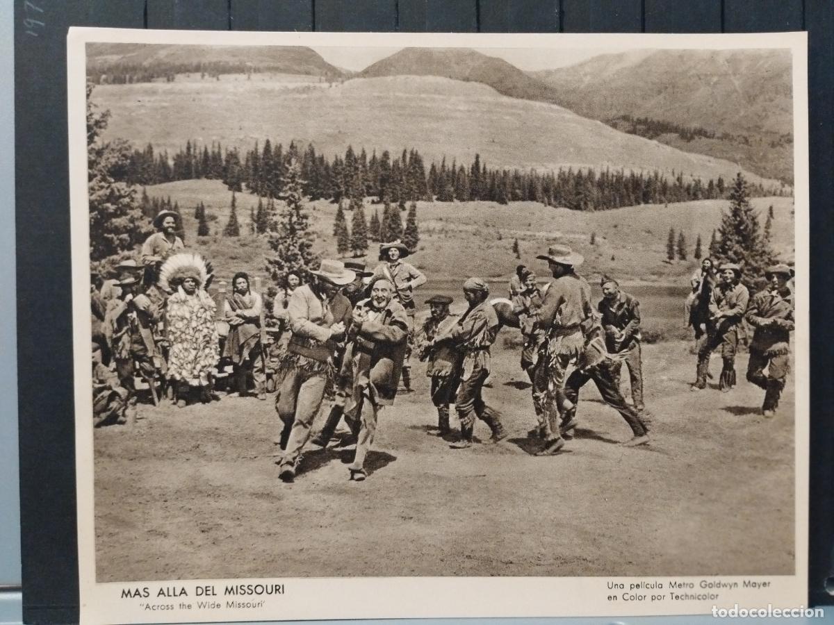 Cinema: FOTO-FILM. TAMA&Ntilde;O 19X24 CM. MAS ALLA DEL MISSOURI. CLARK GABLE